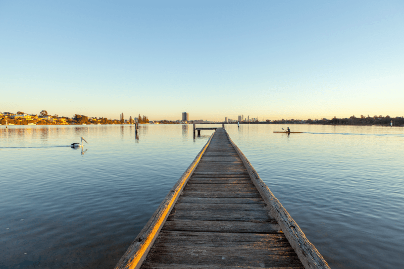 A picture of a jetty in Perth that you can visit on a Perth day tour